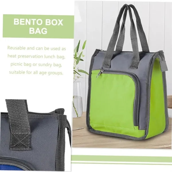 Oxford Cloth Insulated Lunch Tote Bag