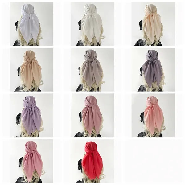 Fashion women thin version 37.1-inch square polyester scarf