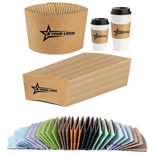 Disposable Paper Coffee Cup Sleeves