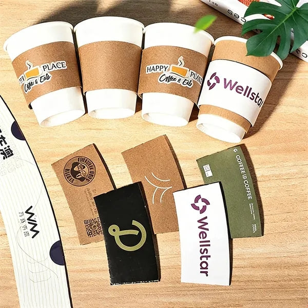 Disposable Paper Coffee Cup Sleeves