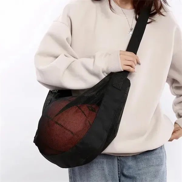 Oxford Mesh Adjustable Strap Ball Sling Bag