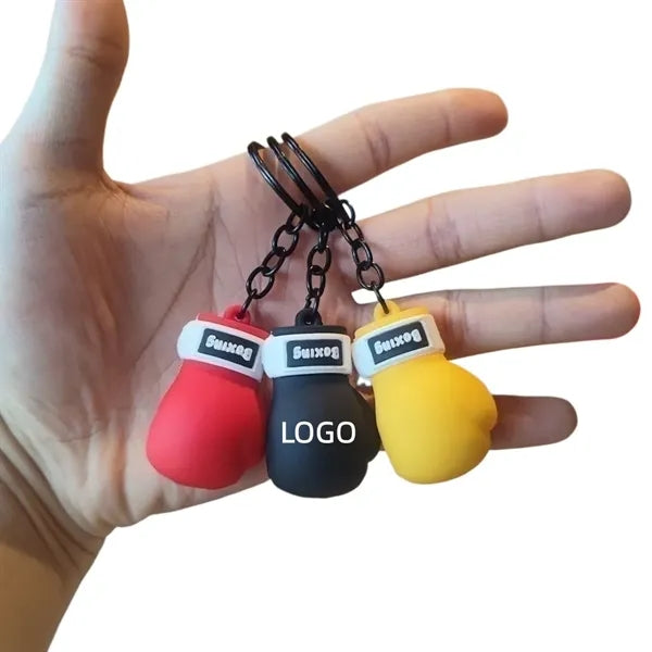 PVC Boxing Glove Keychain