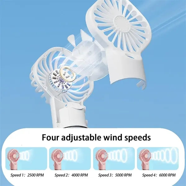 2 in1 Portable Handheld Misting Fan