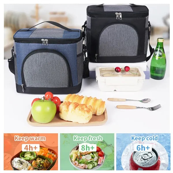 Large picnic hiking beach cooler tote insulated lunch bag