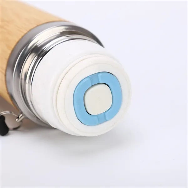 Natural Bamboo Insulated Steel Travel Coffe Mug