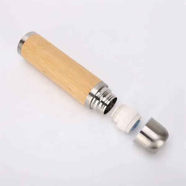 Natural Bamboo Insulated Steel Travel Coffe Mug