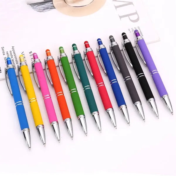 Spray Coated Aluminum Metal Retractable Ballpoint Pen