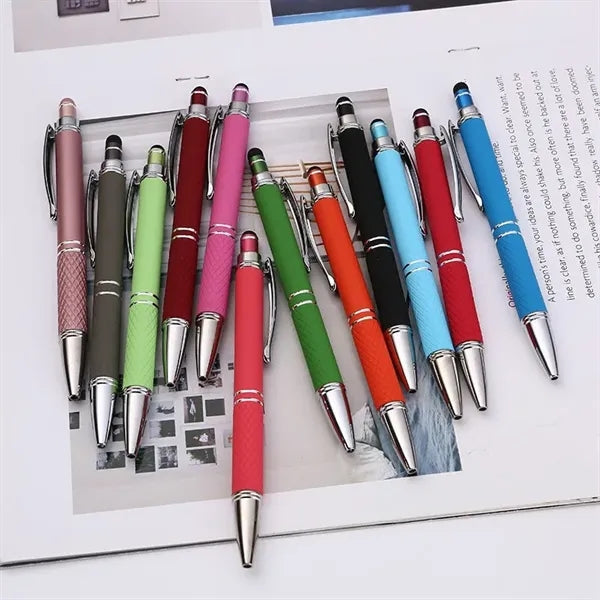 Spray Coated Aluminum Metal Retractable Ballpoint Pen