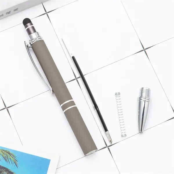 Spray Coated Aluminum Metal Retractable Ballpoint Pen
