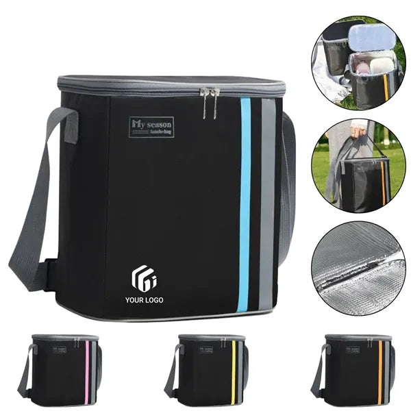 Large capacity portable outdoor picnic insulated lunch bag