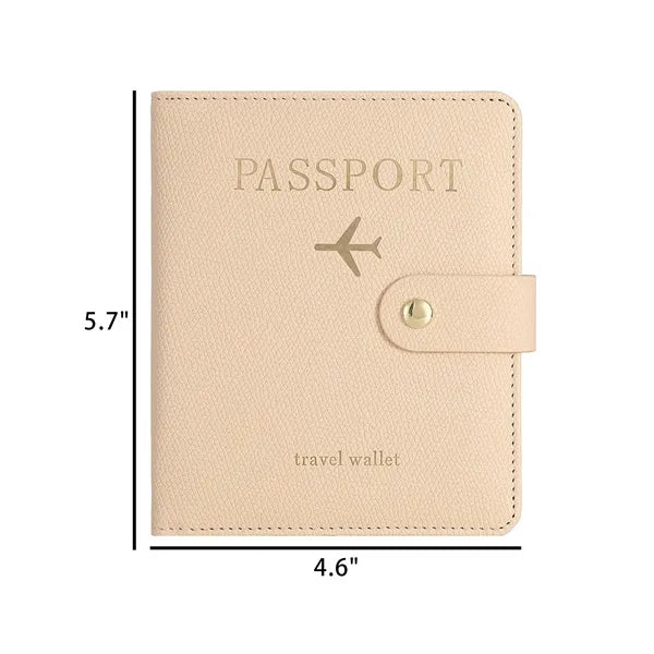PU Leather Travel Passport Cover with Ticket Holder