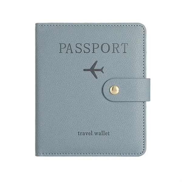 PU Leather Travel Passport Cover with Ticket Holder