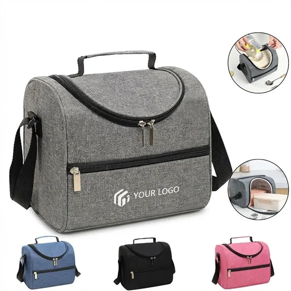 Large capacity camping picnics insulated lunch cooler bag