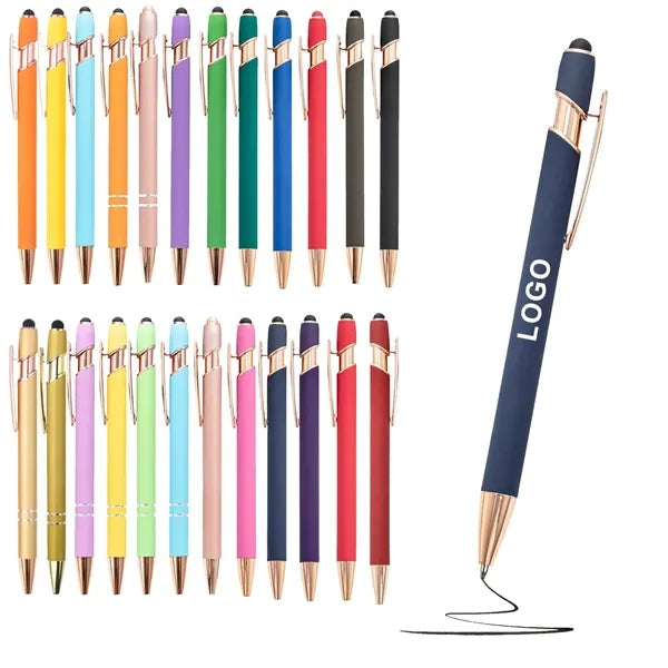 Smooth Writing Rose Gold Stylus Ballpoint Pen