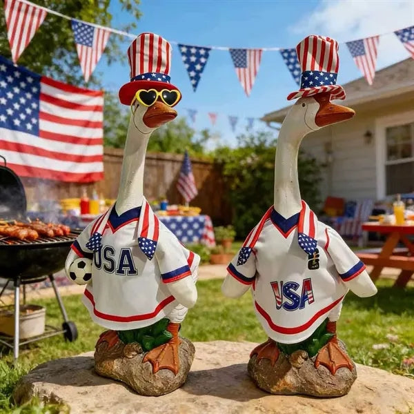 Independence Day Porch Goose Outfit Set