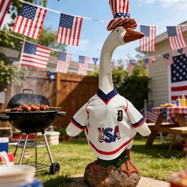 Independence Day Porch Goose Outfit Set