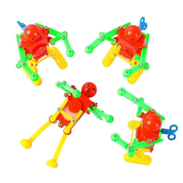 Funny Spring Wind-up Dancing Walking Robot Toy for Kids