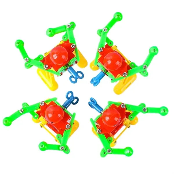 Funny Spring Wind-up Dancing Walking Robot Toy for Kids