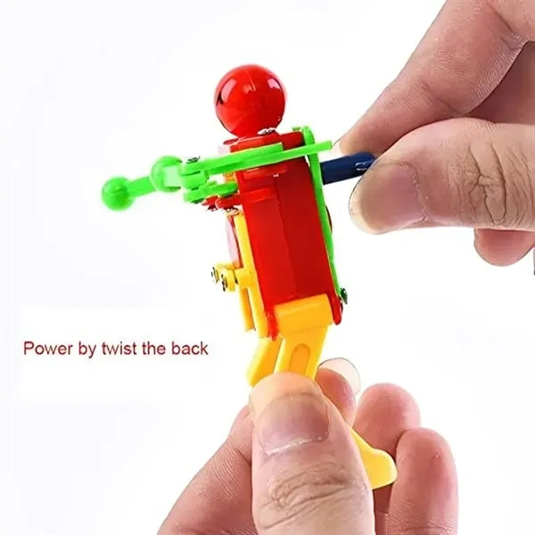 Funny Spring Wind-up Dancing Walking Robot Toy for Kids