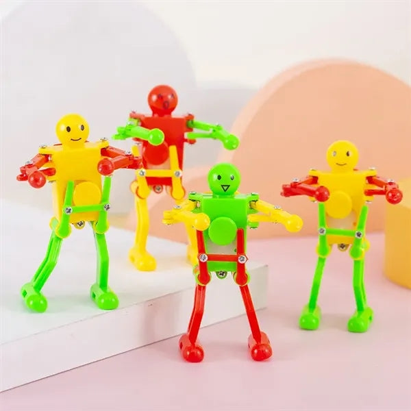 Funny Spring Wind-up Dancing Walking Robot Toy for Kids