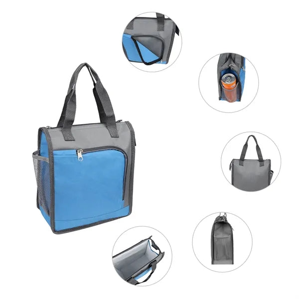 Small Oxford Insulated Lunch Bag Cooler 10.2"x8.7"x4.7"
