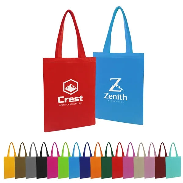 12Oz Canvas Large Grocery Tote Bag Screen Printed 13"x15.7"