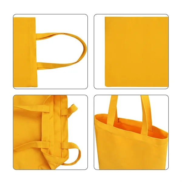 12Oz Canvas Large Grocery Tote Bag Screen Printed 13"x15.7"