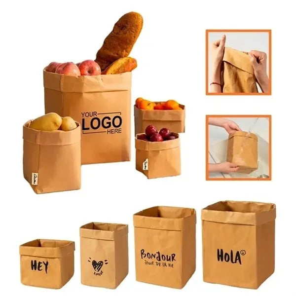 Washable Kraft Paper Grocery Bag