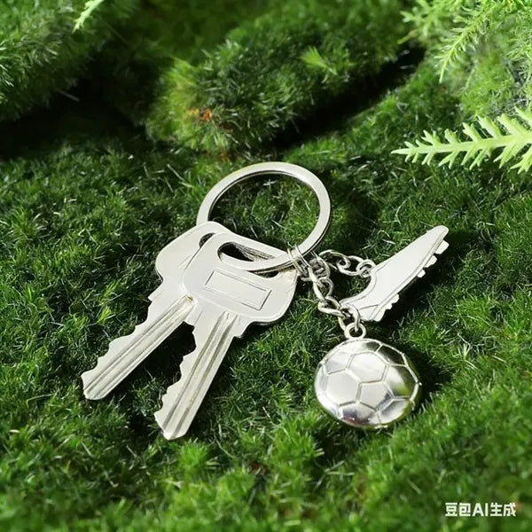 3D Mini Soccer Keychain Football Bag Charm