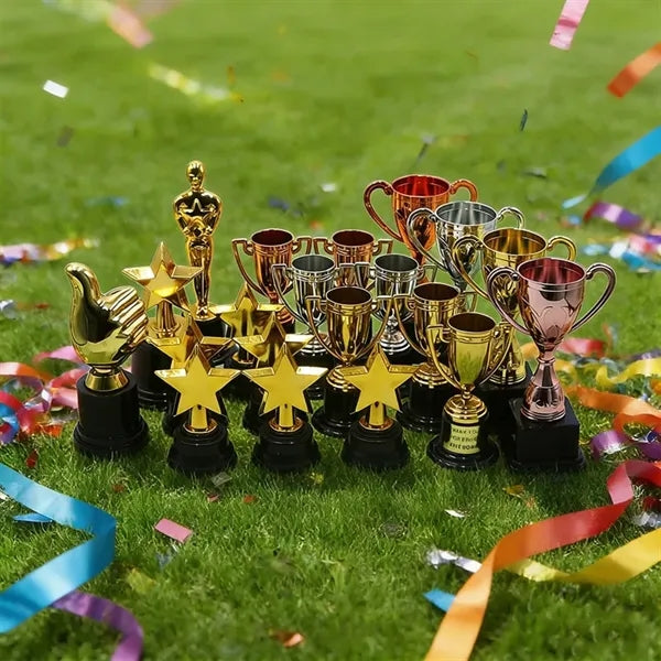 Gold Trophy for Kids Awards Star Thumb Statue Prize