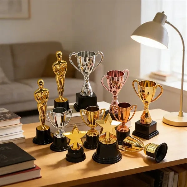 Gold Trophy for Kids Awards Star Thumb Statue Prize