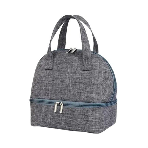 Double Deck Insulated Lunch Box Cooler Bag
