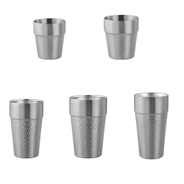 15 oz Hammered Stainless Steel Beer Cup
