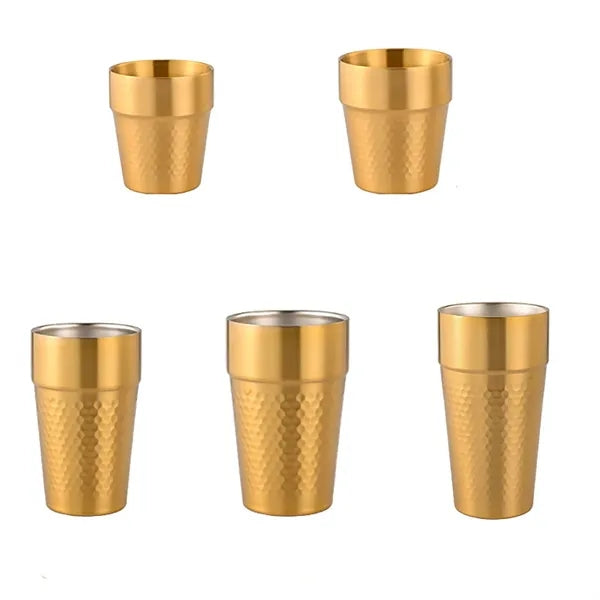 15 oz Hammered Stainless Steel Beer Cup