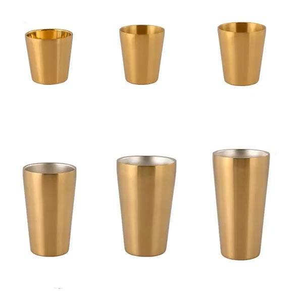 15 oz Hammered Stainless Steel Beer Cup