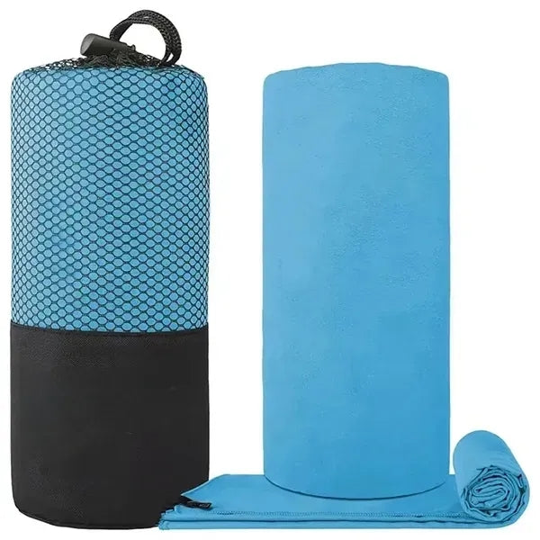 31 Inch Microfiber Double Faced Pile Sports Towel With Hangi