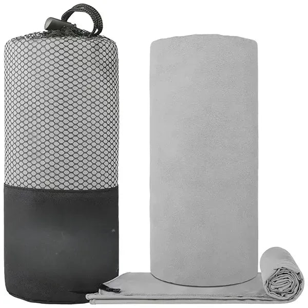 31 Inch Microfiber Double Faced Pile Sports Towel With Hangi
