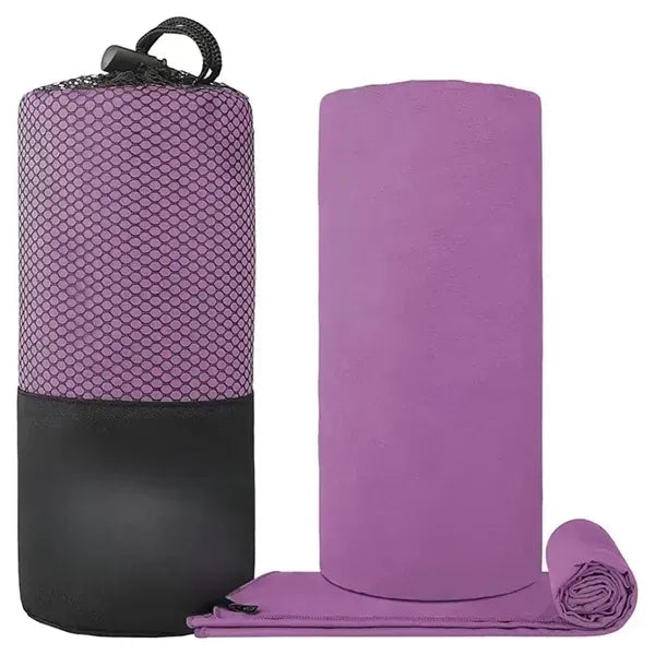 31 Inch Microfiber Double Faced Pile Sports Towel With Hangi