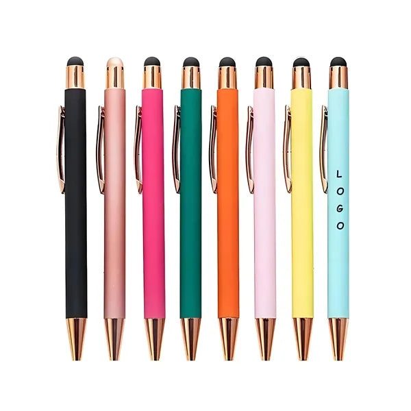 Lindsay Ballpoint Pen Stylus- Rose Gold Trim