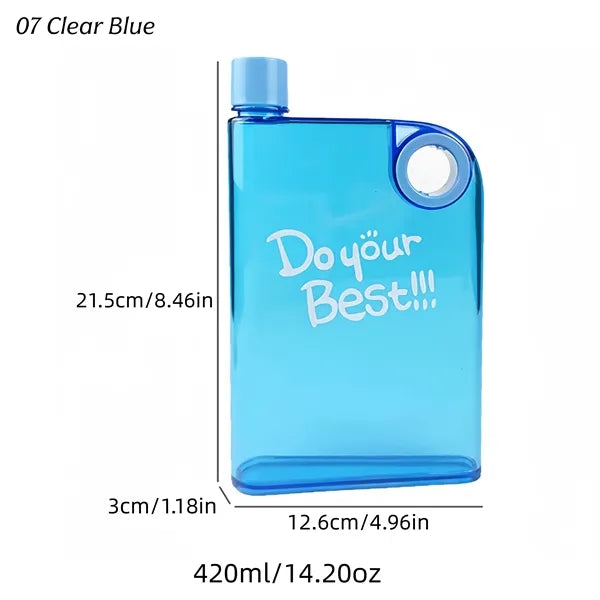 14oz Flat Water Bottle