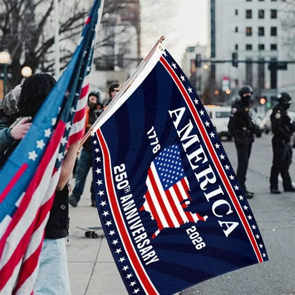 America 250 flag with logo 250