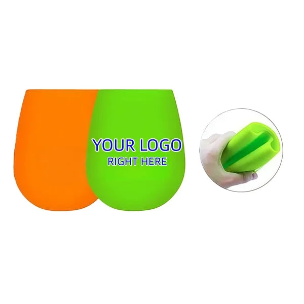 Silicone Stemless Wine Glasses for Brand Promo Gift