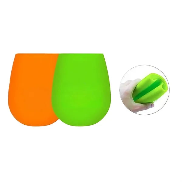 Silicone Stemless Wine Glasses for Brand Promo Gift
