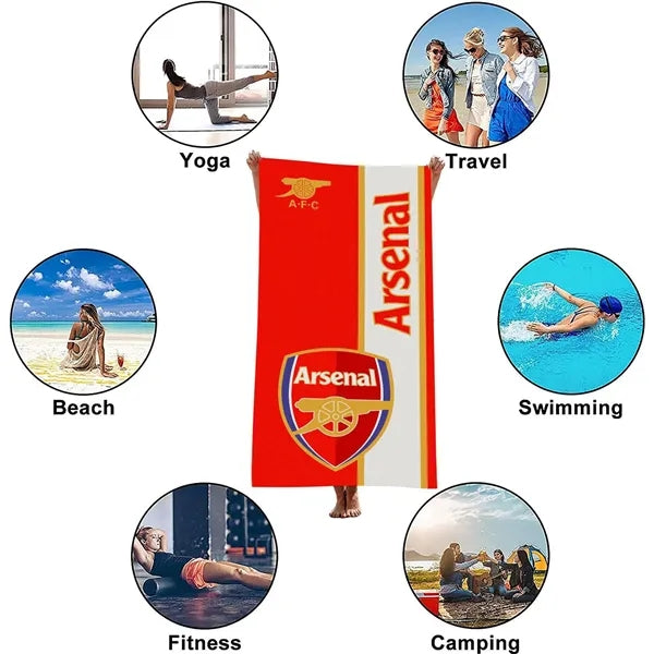 30" x 60" Full-Color Sublimated Microfiber Beach Towel