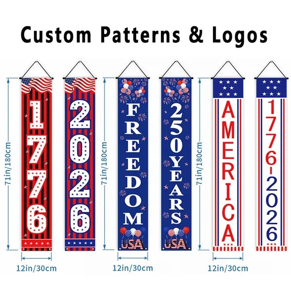 250th Anniversary Hanging Banners & Patriotic Decorations