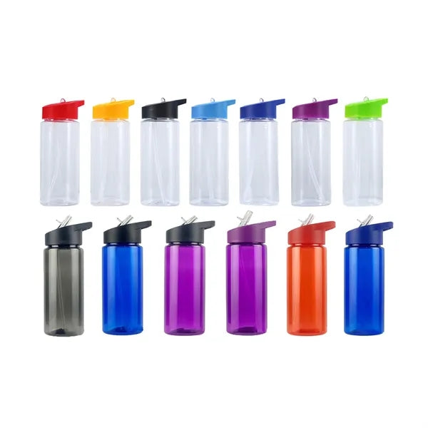 16oz QuickSip Leakproof Plastic Sport Water Bottle w/ Straw