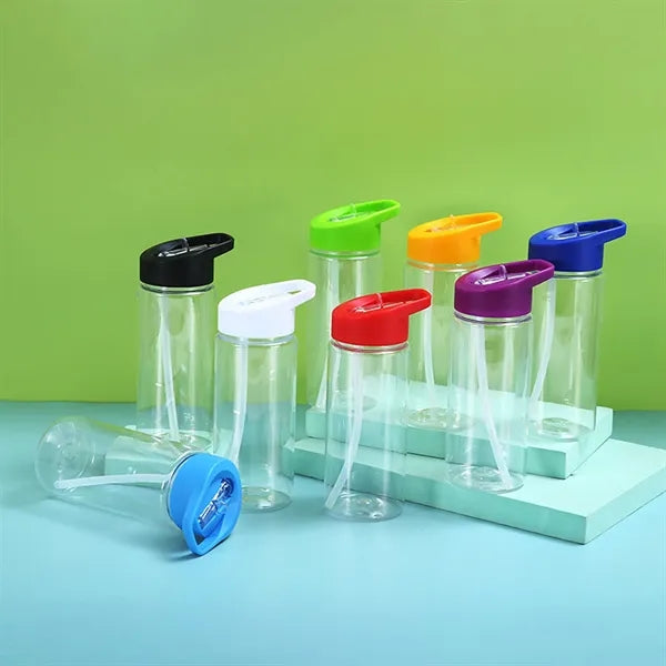 16oz QuickSip Leakproof Plastic Sport Water Bottle w/ Straw