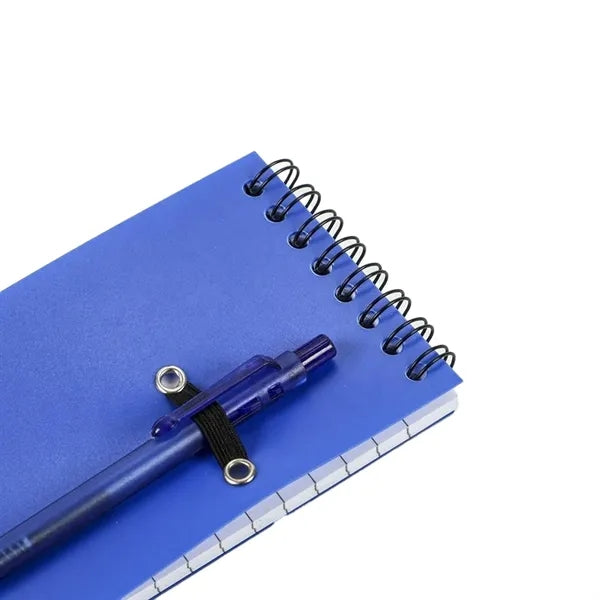 Mini Small Pocket Spiral Notebook Wth Pen Holder