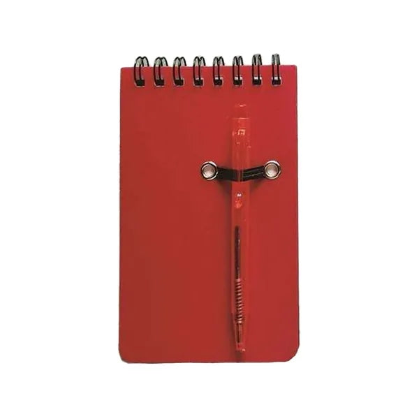Mini Small Pocket Spiral Notebook Wth Pen Holder
