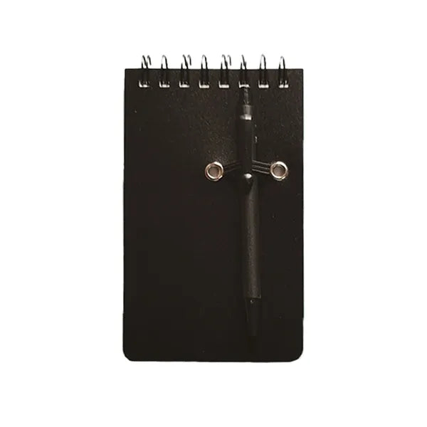 Mini Small Pocket Spiral Notebook Wth Pen Holder